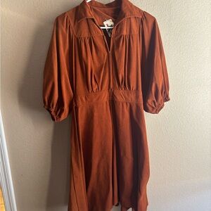 True Vintage Rust Brown Women's Dress